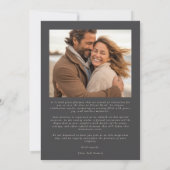 Save The Date Calligraphie Élégante Formel Site Web de Mariage P (Dos)