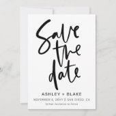 Save The Date Calligraphie manuscrite simple Enregistrer la date (Devant)