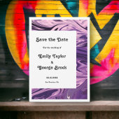 Save The Date Calligraphie minimale moderne Mariage d'art Abstra