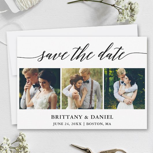 Save The Date Calligraphie moderne 3 Photo