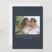 Save The Date Calligraphie moderne Encre Script 1 Ardoise photo (Dos)