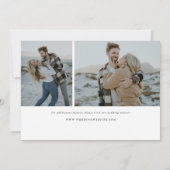 Save The Date Calligraphie moderne gracieuse Pleine photo (Dos)