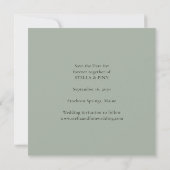 Save The Date Calligraphie Moderne Photo Mariage (Dos)
