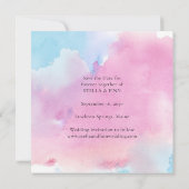 Save The Date Calligraphie Moderne Photo Mariage (Dos)