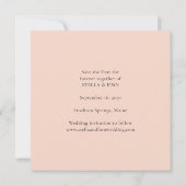 Save The Date Calligraphie Moderne Photo Mariage (Dos)