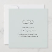 Save The Date Calligraphie Moderne Photo Mariage (Dos)