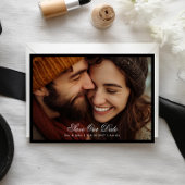 Save The Date Calligraphie officielle Deux photos