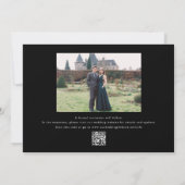 Save The Date Calligraphie Oiseau Illustration Vintage Mariage (Dos)