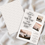 Save The Date calligraphie photo collage nouvelle année joyeux n