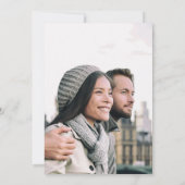 Save The Date Calligraphie romantique Noir (Dos)