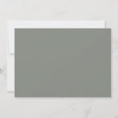 Save The Date Calligraphie romantique QR Code Sage Vert Horizont (Dos)