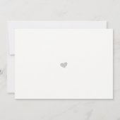 Save The Date Calligraphie simple Gris Enfin Enregistrer Notre D (Dos)