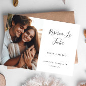 Save The Date Calligraphie simple Mariage espagnol photo