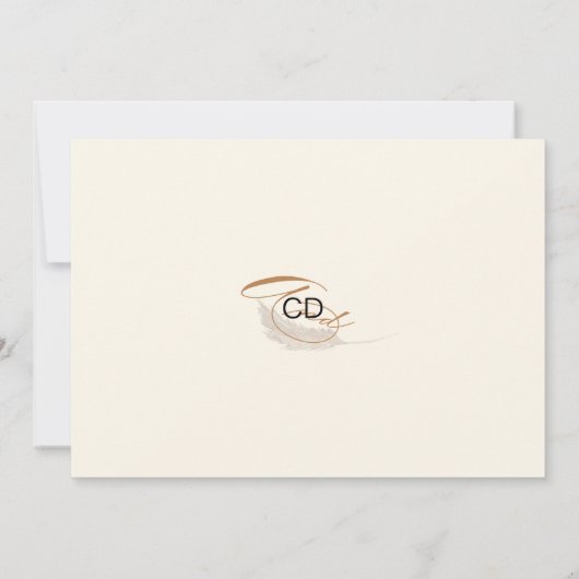 Save The Date Calligraphie Whimsical Boho moderne Script Beige (Dos)