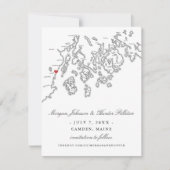 Save The Date Camden Maine Photo Enregistrer la date - Penobscot (Devant)