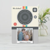 Save The Date Caméra instantanée Couple Date photo Emplacement u (Debout devant)