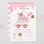 Save The Date Camion de crème glacée 5e 4e anniversaire Invitati (Devant / Derrière)