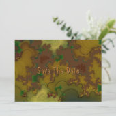 Save The Date Camo Fractal Enregistrer La Date (Debout devant)