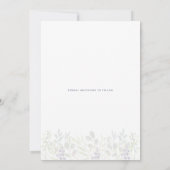 Save The Date Campagne rêveuse rustique olive romarin (Dos)