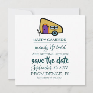Save The Date Camper Enregistrez la Date