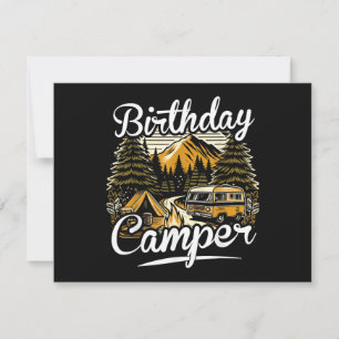 Save The Date Camping de campeur d'anniversaire
