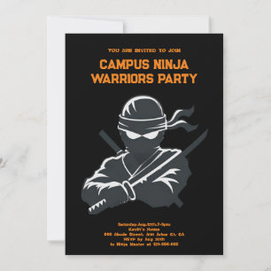 Save The Date Campus Ninja Chiffre de divertissement fraternit C