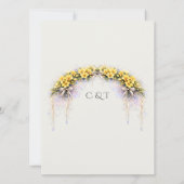 Save The Date Canary Yellow Romantic Freesia  Floral Wedding (Dos)