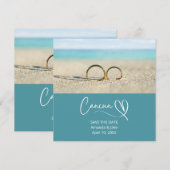 Save the Date Cancun Destination Beach Wedding (Voorkant / Achterkant)