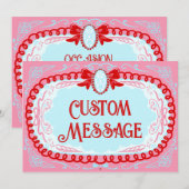 Save The Date Candy Cameo Custom (Devant / Derrière)