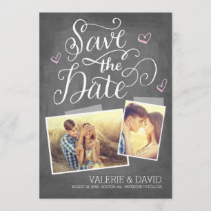 Save The Date Capture d'écran 2-Photo avec lettres à la main Enr