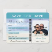 Save The Date Caraibes Dreamz Boarding Pass Enregistrer la date (Devant)
