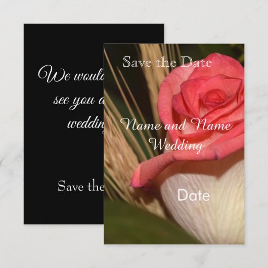 Save the date card (Devant / Derrière)