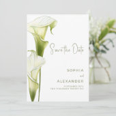 Save the Date Card for a Modern Wedding.  (Debout devant)