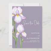 Save the Date Card for a Modern Wedding.  (Voorkant)