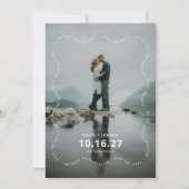 Save the Date Card Modern Wavy Border (Devant)
