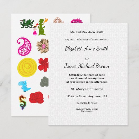 Save The Date Card Wedding Cute Fun Unique (Voorkant / Achterkant)