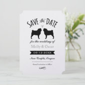 Save The Date Carlin Silhouettes Mariage Enregistrer la date Inv (Debout devant)