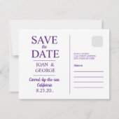 Save The Date Carmel by the sea, Californie, (Dos)