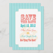 Save The Date Carnaval De L'Ouest - Enregistrer La Date Bleu & C (Devant / Derrière)