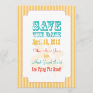 Save The Date Carnaval occidental - sauvez le jaune de date