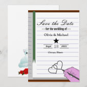 Save The Date Carnet (Devant / Derrière)