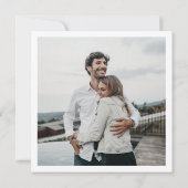 Save The Date Carré de la typographie d'or moderne Mariage photo (Dos)