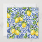 Save The Date Carreau sicilien & Citron (Dos)