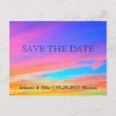 Save the date | Carte Faire-part Sunset (Devant)
