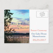 Save the date | Carte Faire-part Sunset (Dos)