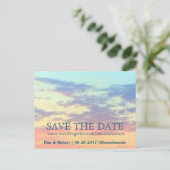 Save the date | Carte Faire-part Sunset (Debout devant)