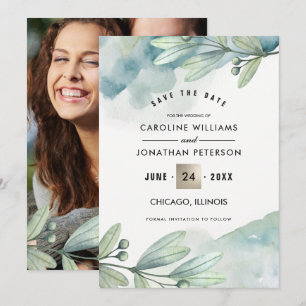 Save the date. Carte photo sur mesure du Mariage b