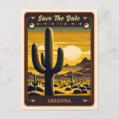 Save the date | Carte postale Invitation Arizona (Devant)