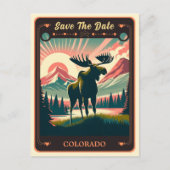 Save the date | Carte postale Invitation Colorado (Devant)