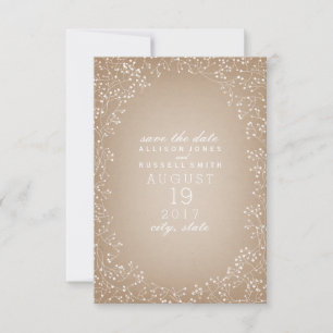 Save The Date Carton de respiration pour bébé inspiré Enregistre